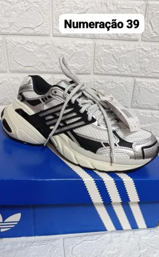 Tênis Adidas Adistar - Branco/Marinho/Prata - Novo na Caixa - Tam. 39
