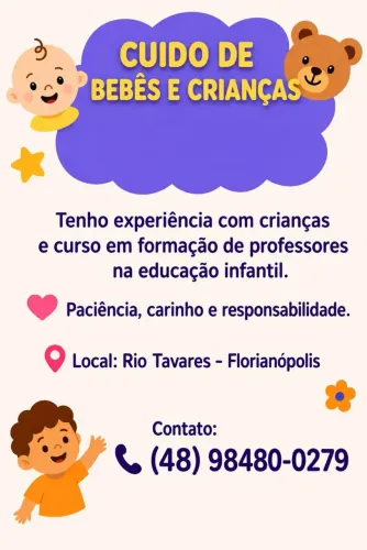Toma-se conta de crianças 