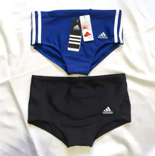 2 sungas adidas masculina preto e azul tam p