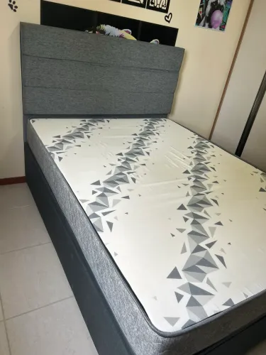 Cama baú, colchão e mais cabeceira