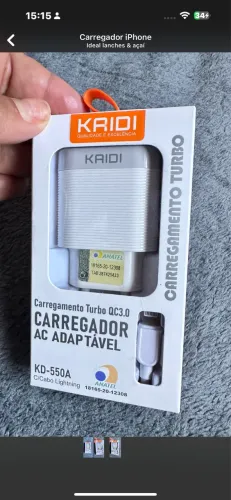 Carregador de iPhone