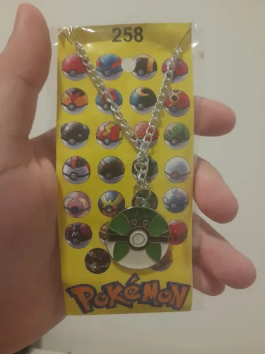 Colar Pokemon pokebola n 258 [NOVO]