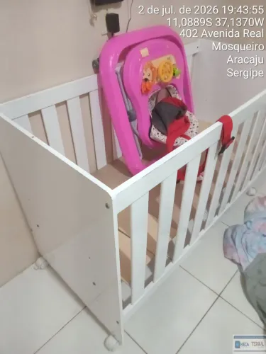 Berço americano nunca usou mais andadeira e sacola canguru 300 tudo moro no mosqueiro  
