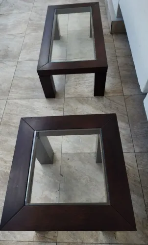 Mesa de centro e canto madeira,.movelmde.estilo aceito cartão