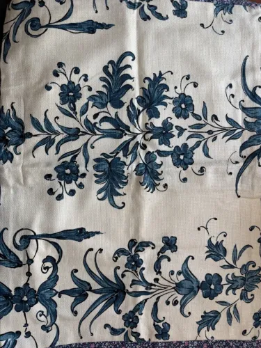 Par de Porta-Travesseiros Floral Azul - 61x81 cm - Novo