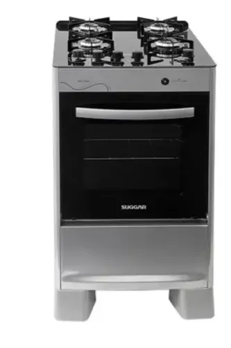 Fogão suggar neo glass 4 bocas inox bivolt