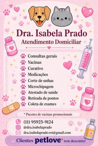 Atendimento veterinário domiciliar 