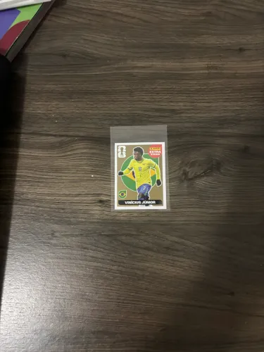 Extra sticker ouro vini jr  perfeitas condições 