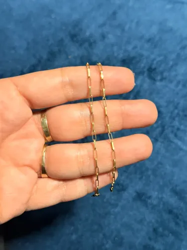 Pulseira masculina de ouro 18k modelo tijolinho