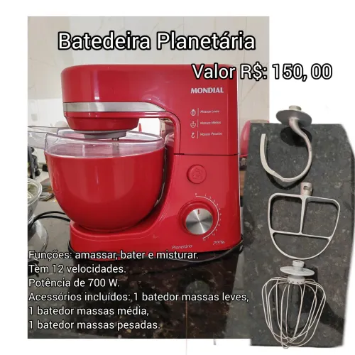 Vende-se batedeira planetária