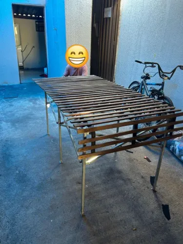 Mesa dobrável feirante