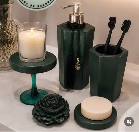 Kit lavabo verde