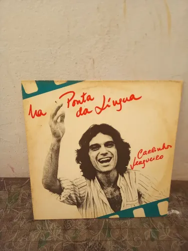 LP disco vinil autografado Carlinhos Vergueiro Na Ponta da Língua
