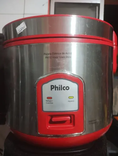 panela arroz grande tampa vidro 220w