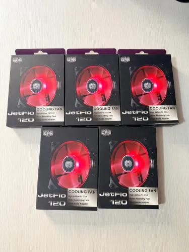 Fan Cooler Master JetFlo 120mm LED Vermelho R4-JFDP-20PW-R1