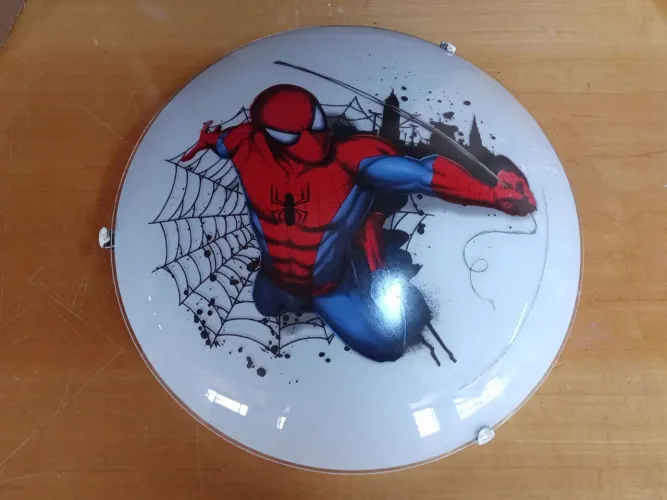 Luminária Plafon com Imagem do Homem Aranha