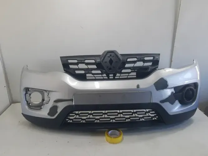 Parachoque Dianteiro Renault Kwid Original Restaurado 15084 Prateado