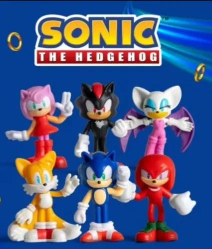 Coleção Bonecos Sonic Burguer King 2025 (Unidade)
