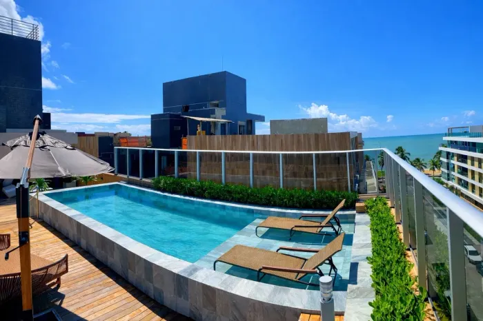 Lindo Flat completo na praia de Cabo Branco