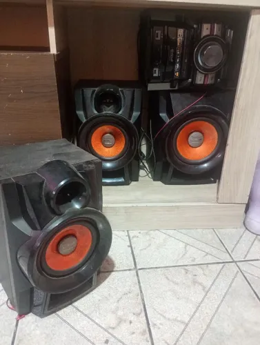 Rádio bluetooth Samsung cd player mp3 funcionando 