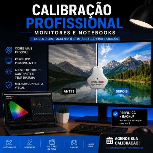 Calibração Profissional de Monitores e Notebooks