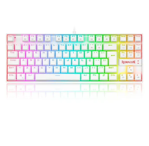 Teclado Mecânico Redragon Kumara Pro Branco