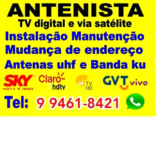 Antenista e serviços doméstico 