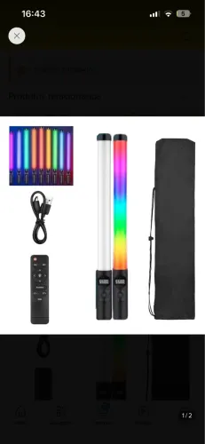 VENDO 2 BASTÕES DE LED RGB