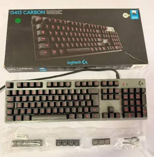 Teclado Gamer Logitech G413 Carbon COM FIO - 920-009162 ABNT2
