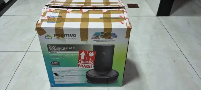 Robô Aspirador Wi-Fi Autolimpante Positivo PRA2000