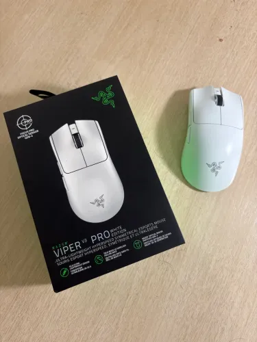 Mouse Razer Viper V3 Pro Wireless Branco - Com caixa e receptor 