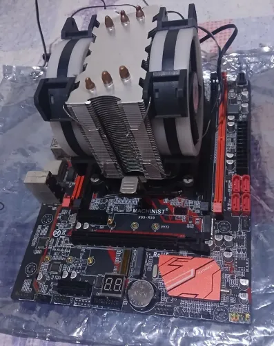Kit Xeon 2620v3 + Placa mãe RS9 Machinist + Coller torre RGB duplo
