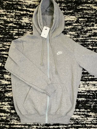 Moletom Nike Club Cinza 2 Faixa