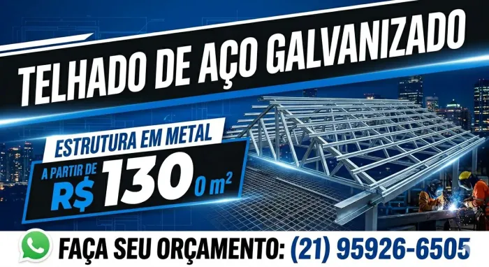 Telhado aço galvanizado melhor preço