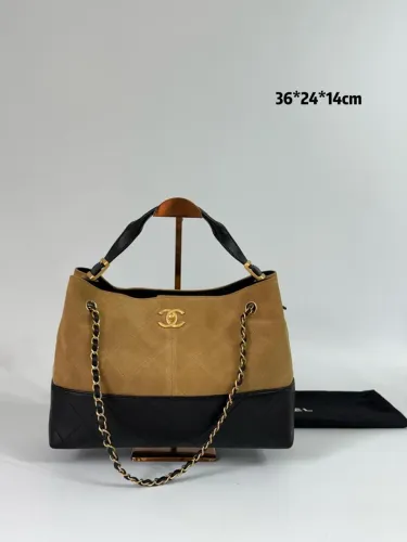 Bolsa perfeita coco chanel mixed hobo versão italiana camurça e couro legítimo