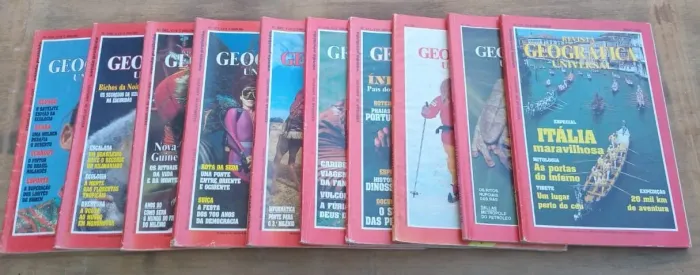 Lote de 10 Revistas Geográfica Universal - Editora Bloch