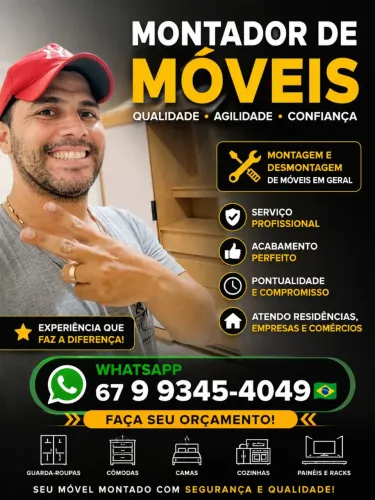 Montador de Móveis em toda a Campo Grande