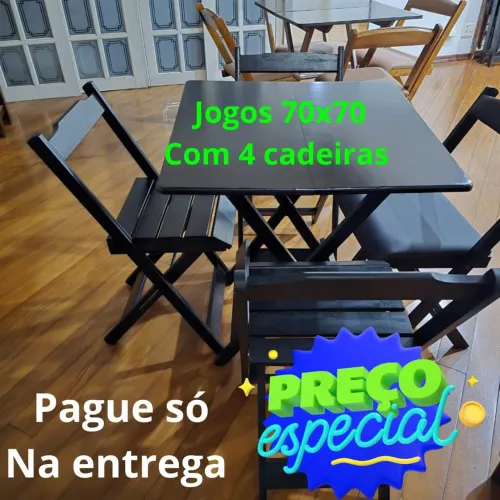 Cadeiras/mesas/dobráveis/madeira maciça/loja de fábrica/pagamento só na entrega