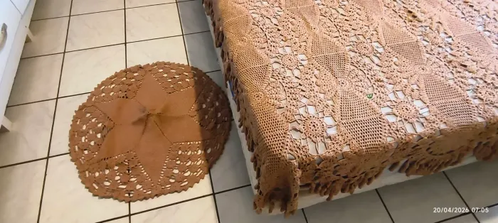 Colcha de crochê casal