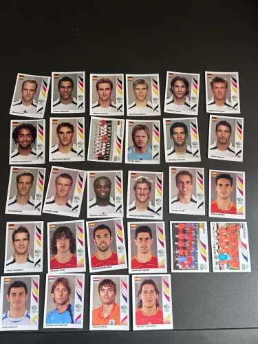 28 figurinhas Copa do Mundo 2006 originais nunca coladas