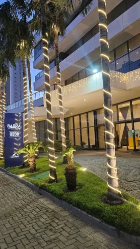 Apartamento moderno e confortável no Barra Home Stay - Vista incrível e lazer completo!