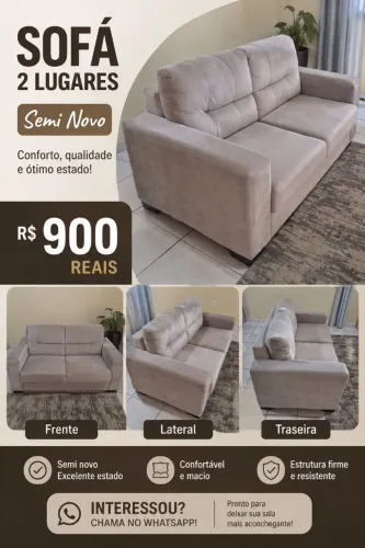 Sofá 2 lugares