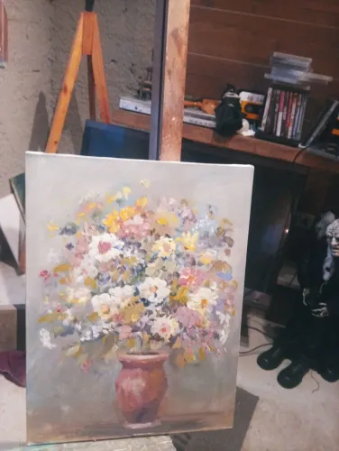 Quadro vaso flores da Madame