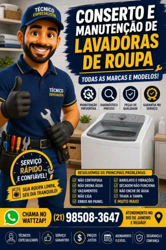Máquina de Lavar Conserto e Manutenção