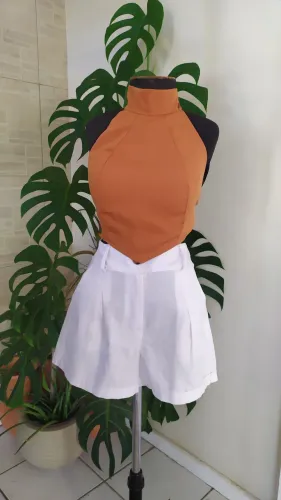 Blusa frente única com bojo Tam M