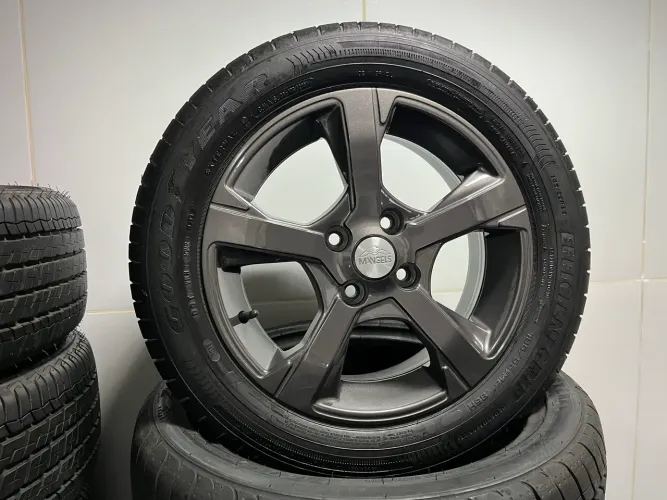 Par de rodas aro 15 + Pneus Goodyear