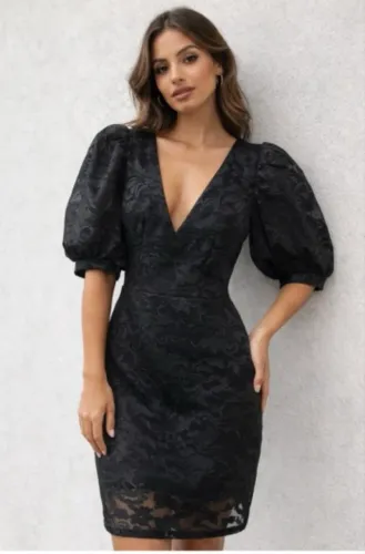 NOVO vestido Ave Rara preto festa luxo