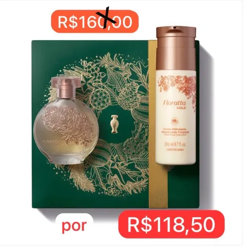 Vende-se Kit Oboticario Floratta Gold