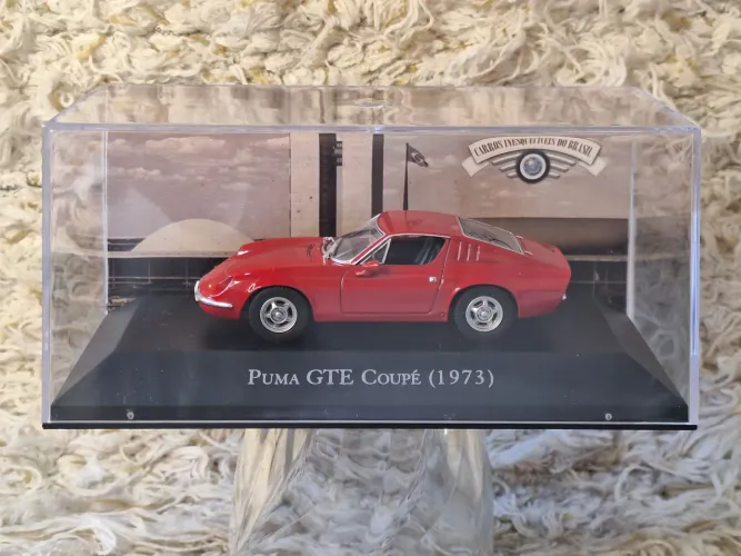 Miniatura Puma GTE Coupé 1973 - Carros Inesquecíveis do Brasil