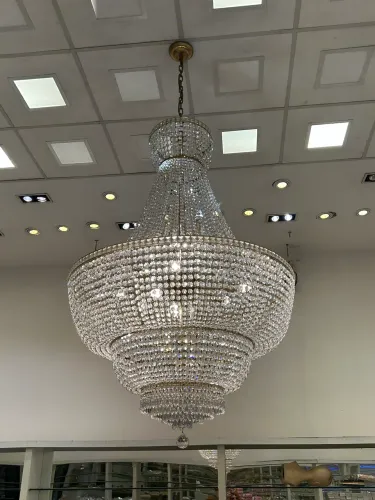 Lustre de Cristal Grande Luxuoso - Elegante